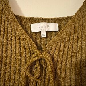 Astr Women's V-Neck Mustard Top